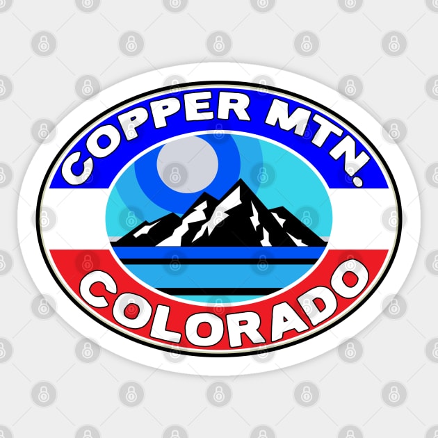 Copper Mountain Colorado Skiing Ski Mountains CO Sticker by TravelTime